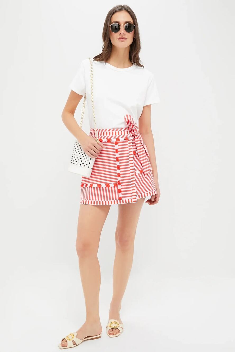 Hunter Bell Poppy Stripe Bay Skirt size 0